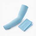 ChillDrop UPF 50+ Cooling Arm Sleeves — Instant Cool and UV Protection (1 Pair, Ice Blue)